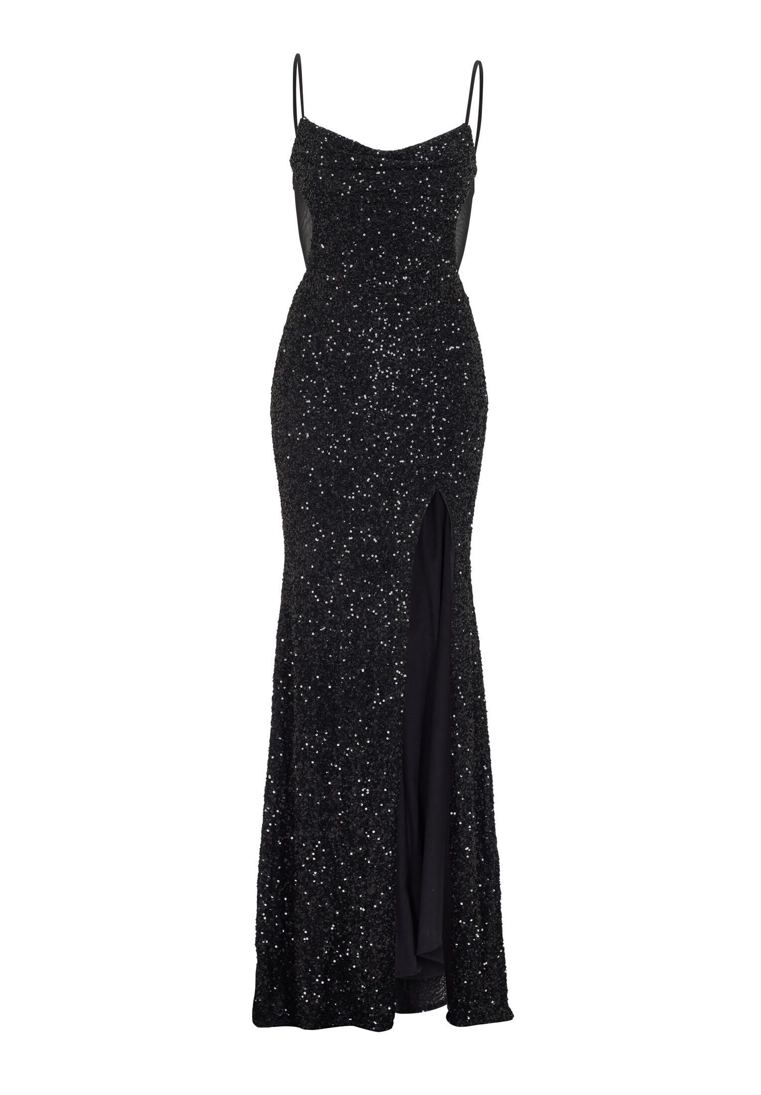 Abendkleid Maxi mit Pailletten