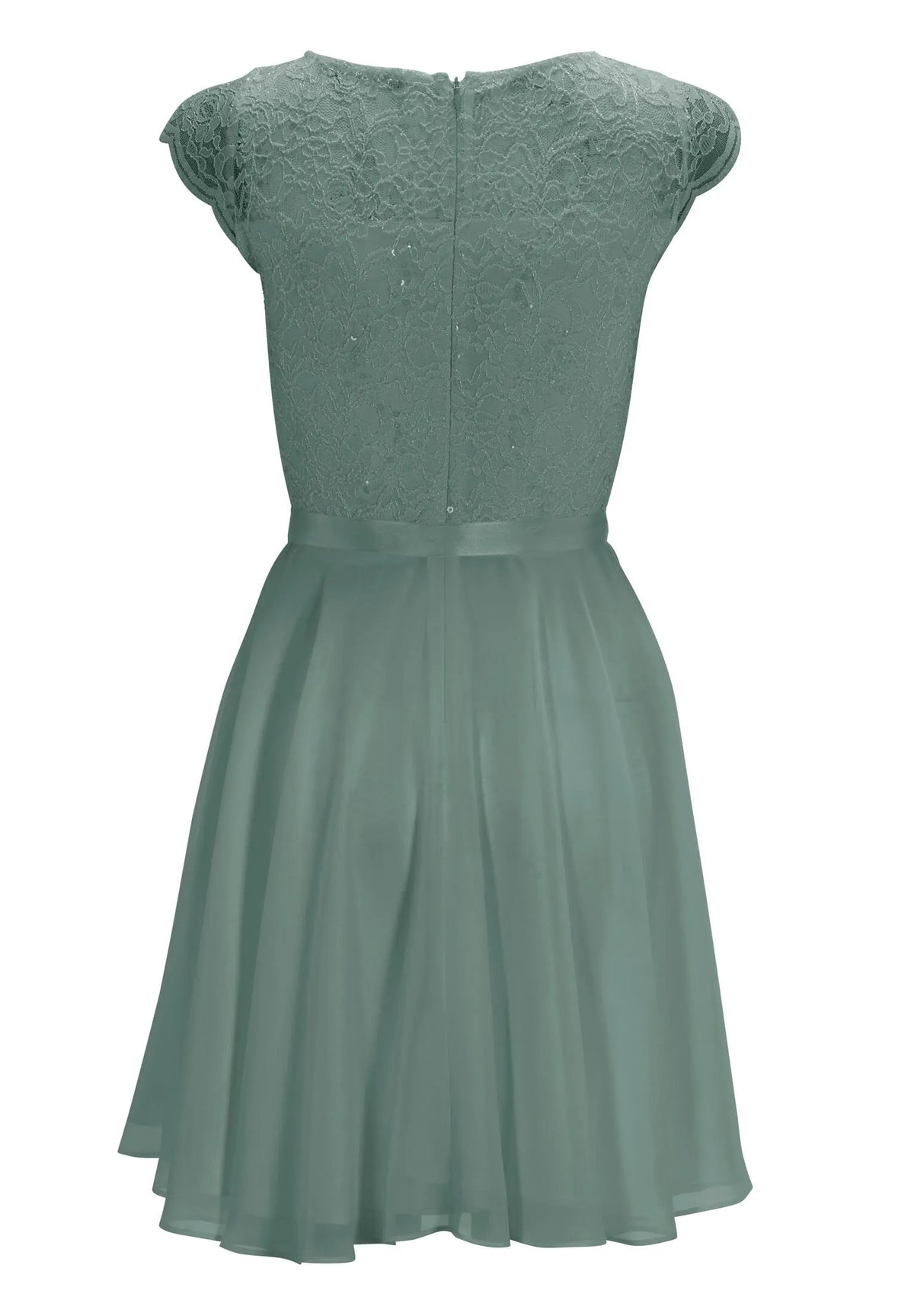 Cocktailkleid aus Spitze und Chiffon