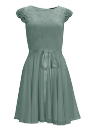 Cocktailkleid aus Spitze und Chiffon