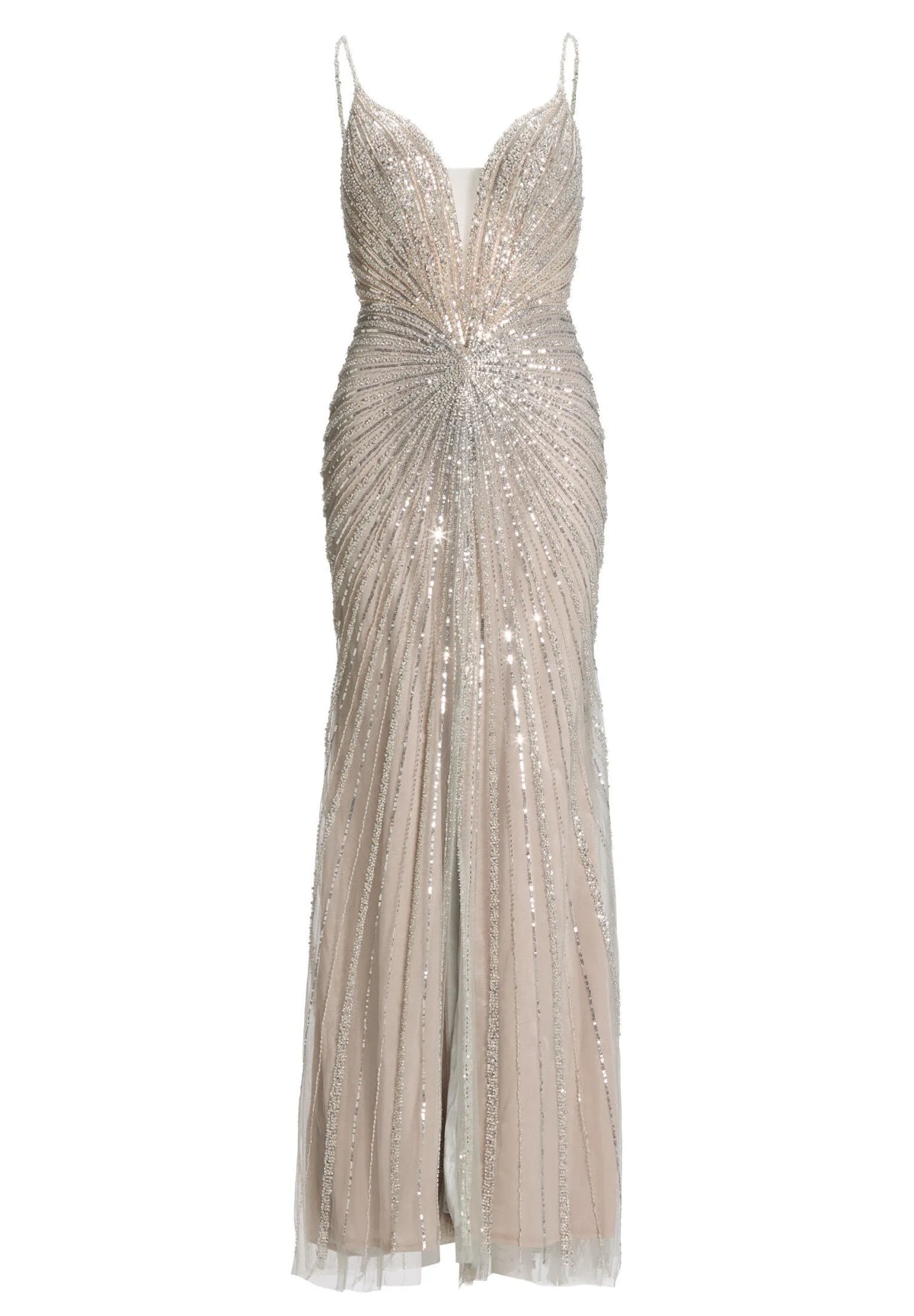 Abendkleid Maxi mit Pailletten