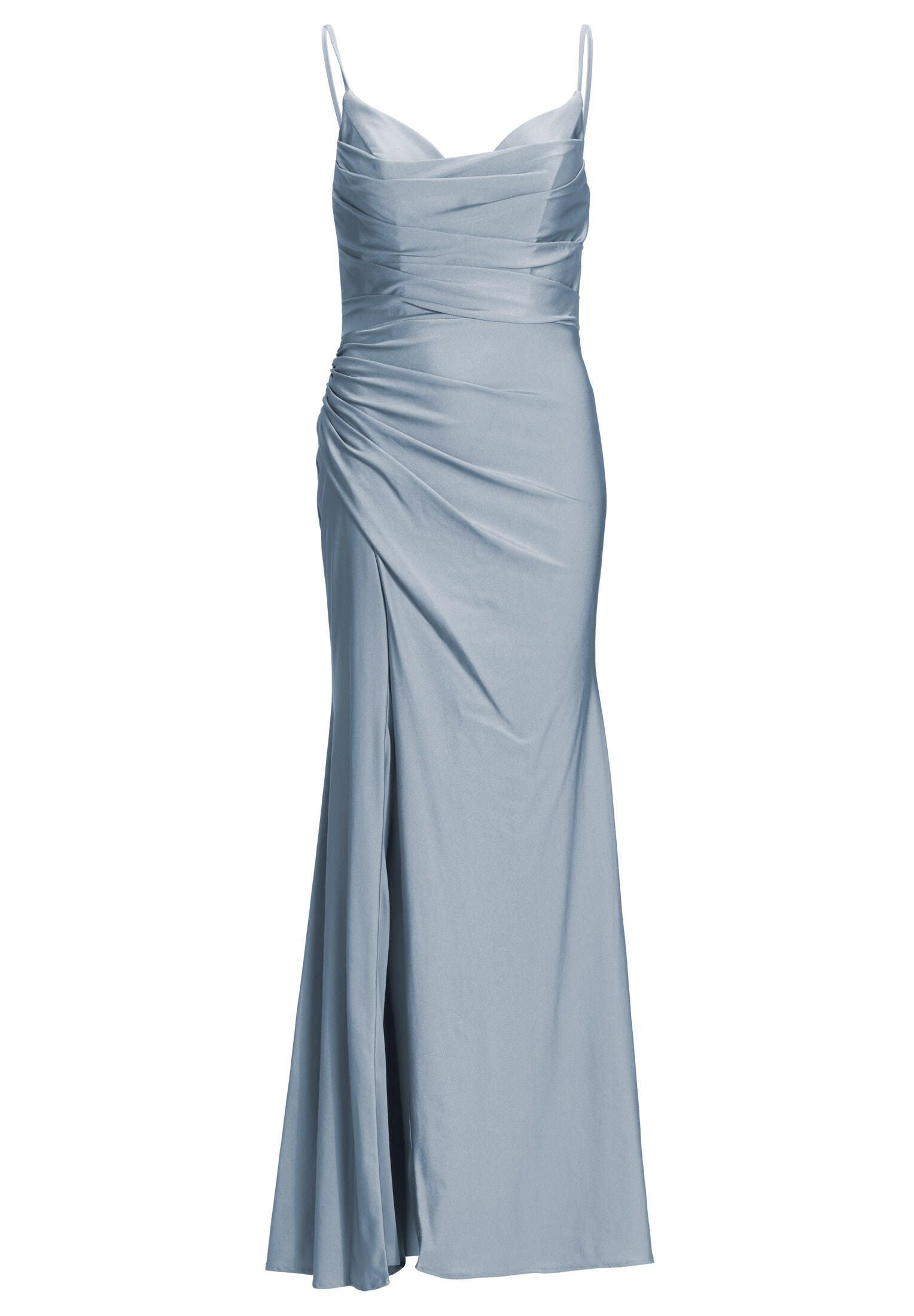 Abendkleid Maxi feinen Raffungen