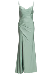 Abendkleid Maxi feinen Raffungen
