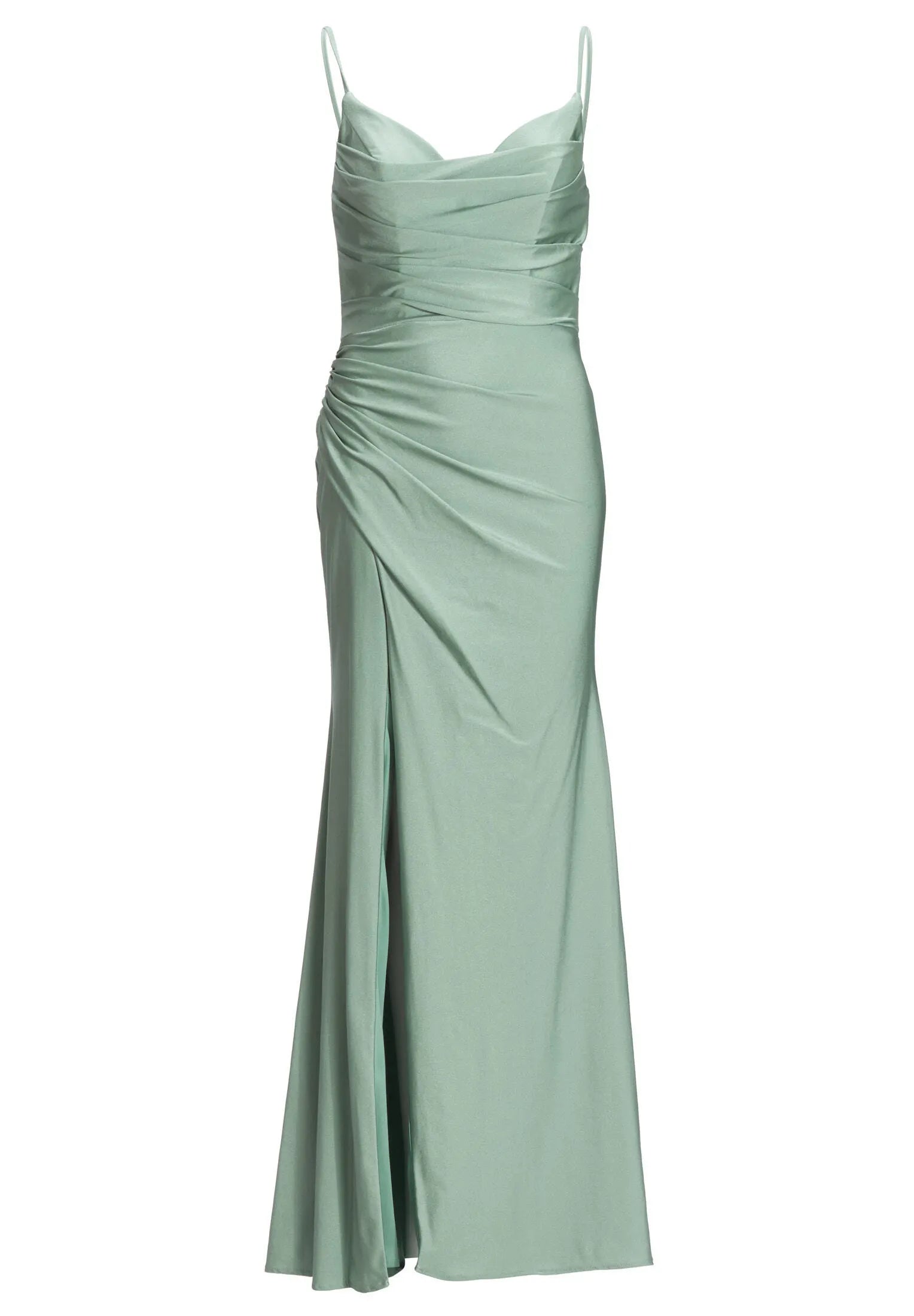 Abendkleid Maxi feinen Raffungen