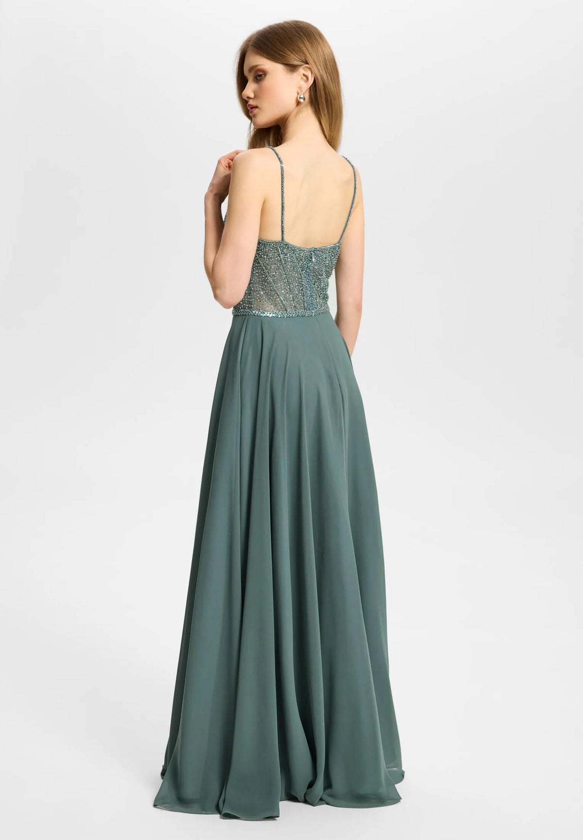 Abendkleid Maxi mit Pailletten