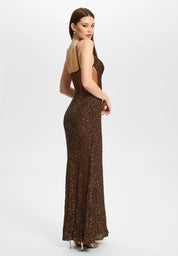 Abendkleid Maxi mit Pailletten