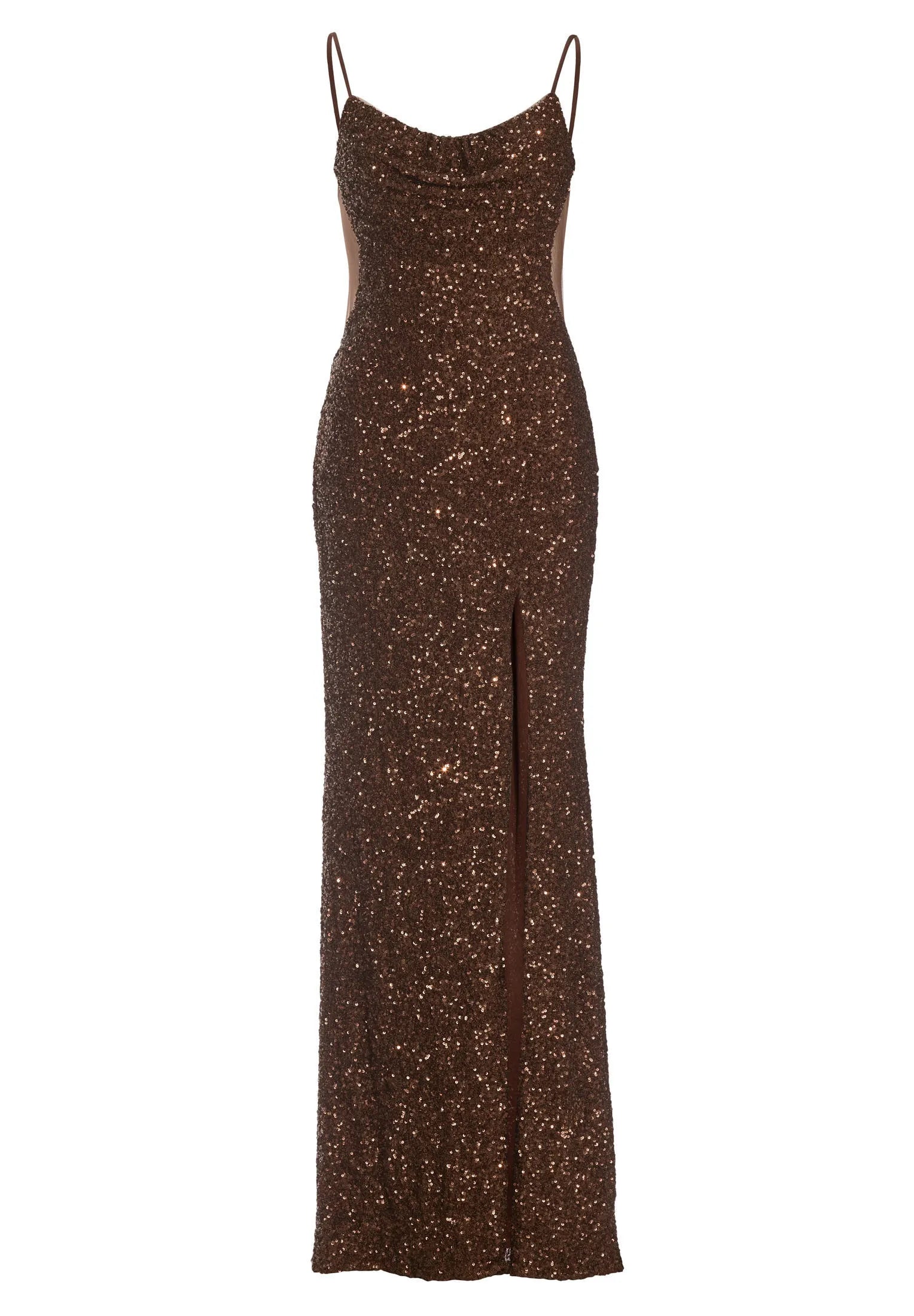 Abendkleid Maxi mit Pailletten
