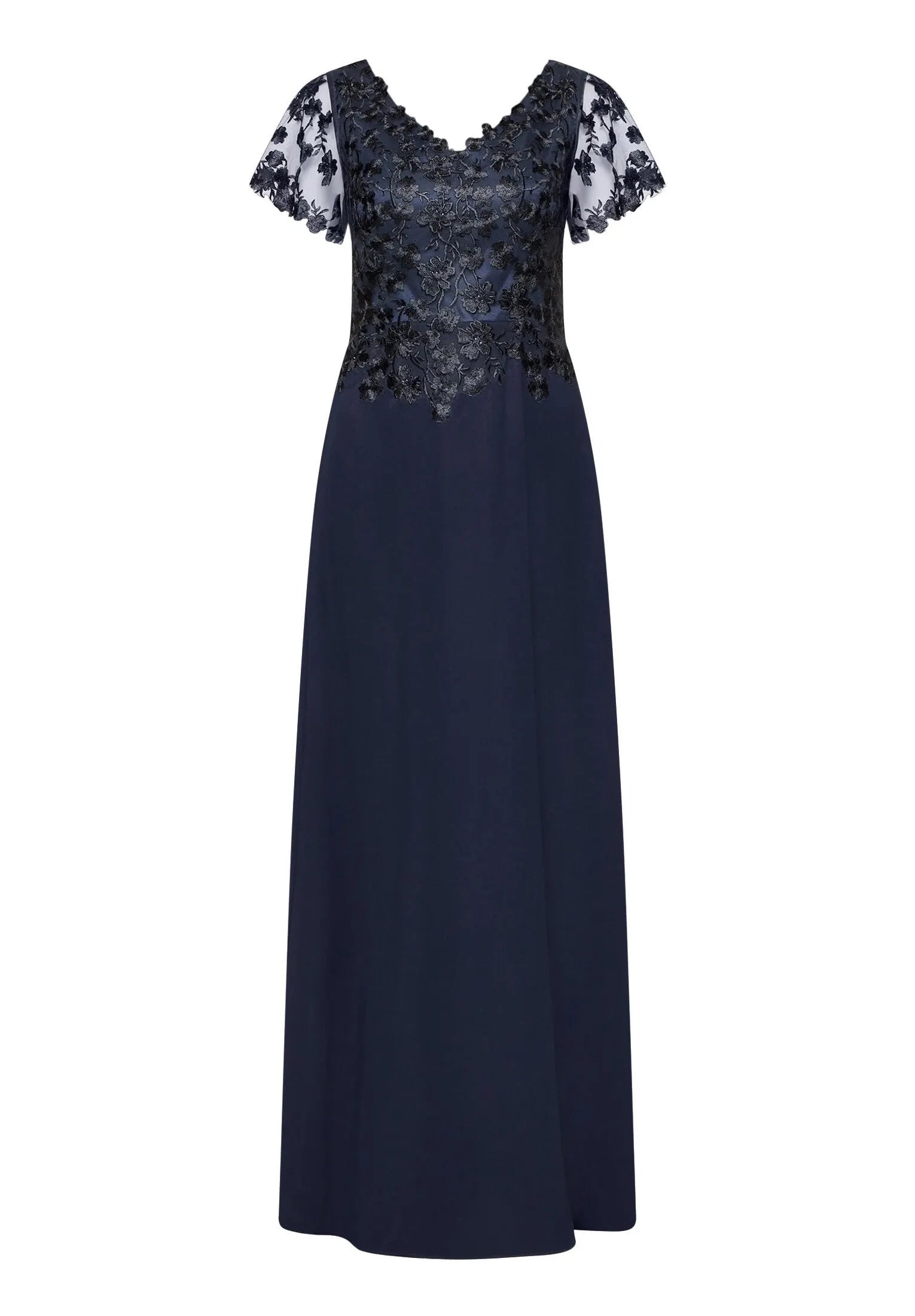 Abendkleid mit Spitzenstickerei