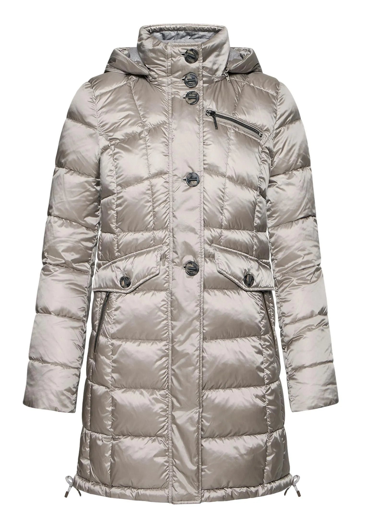 Winterjacke mit abnehmbarer Kapuze