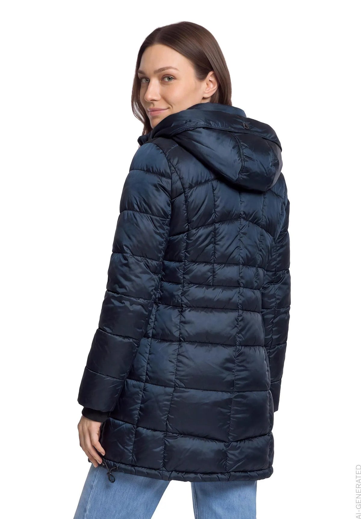 Winterjacke mit abnehmbarer Kapuze