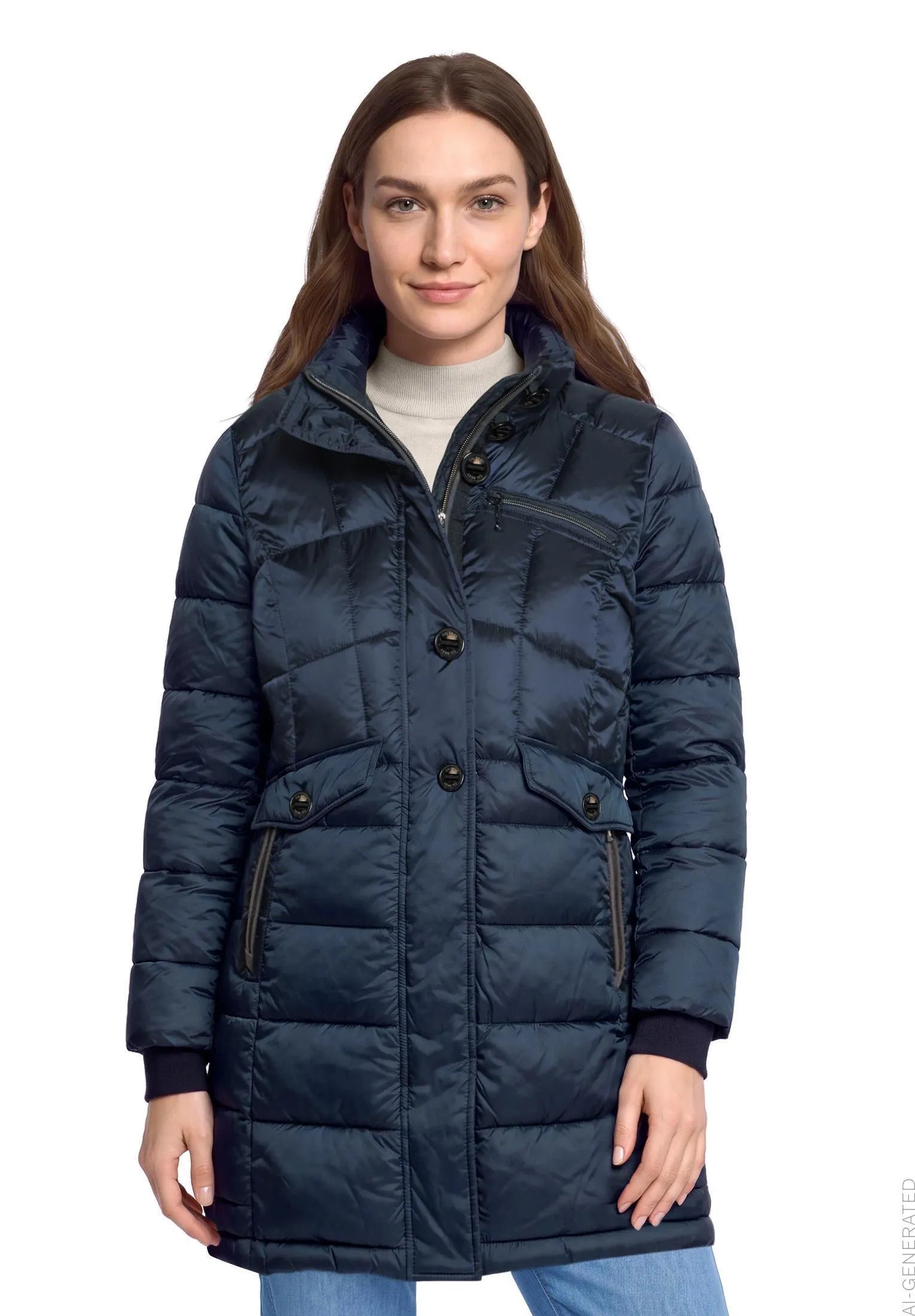 Winterjacke mit abnehmbarer Kapuze