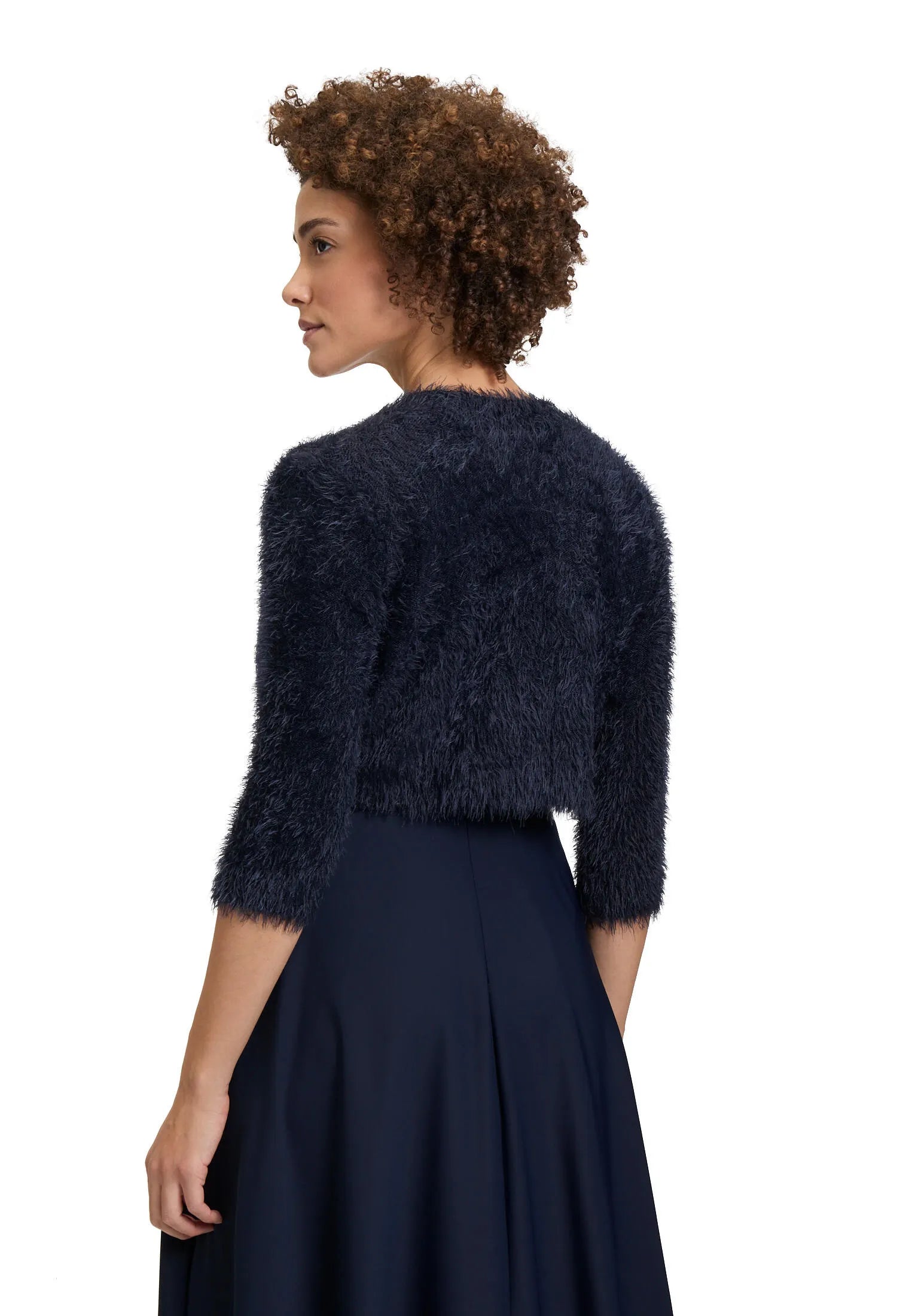 Strickbolero mit Dreiviertelarm