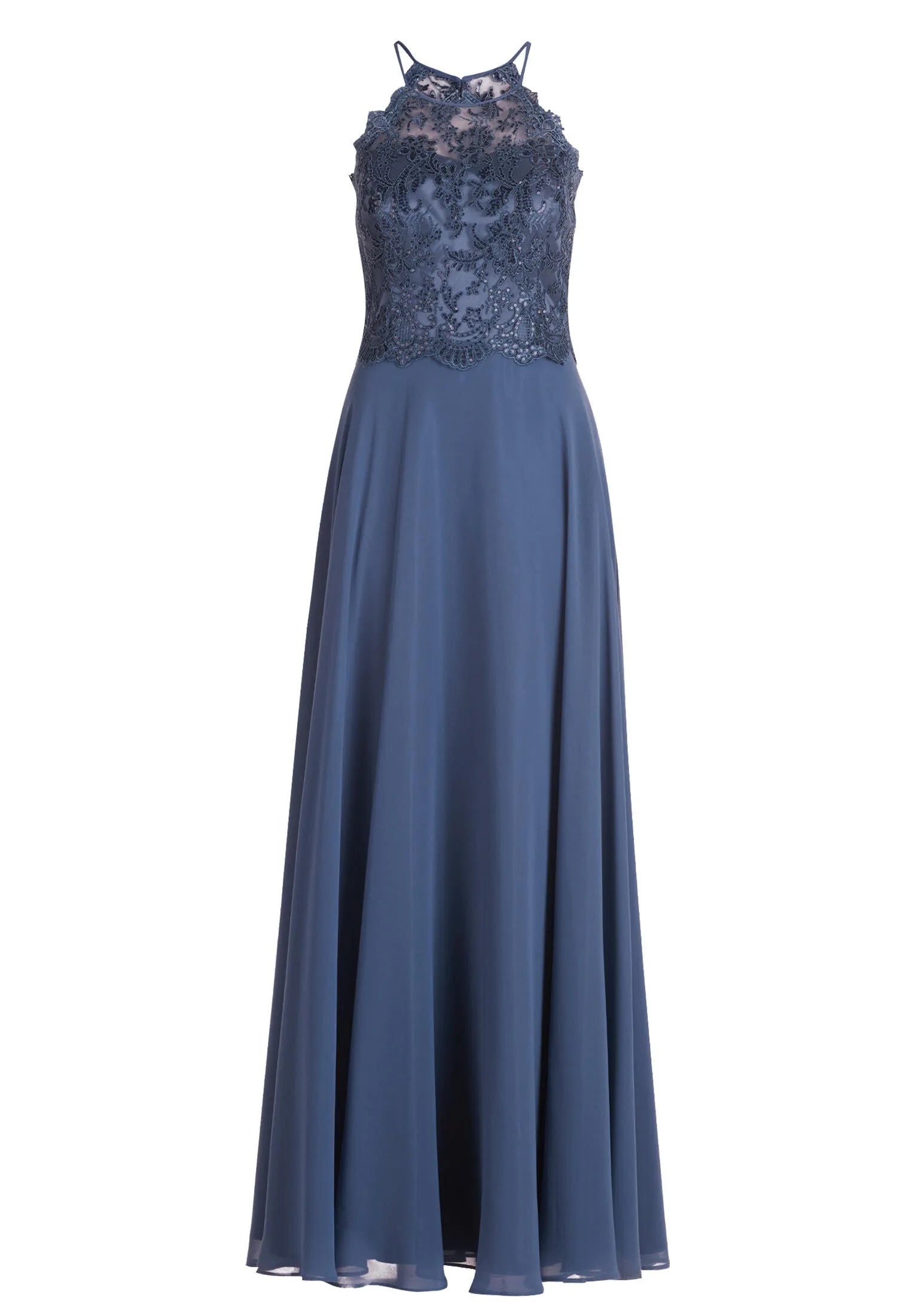 Abendkleid Maxi mit Spitzen-Details