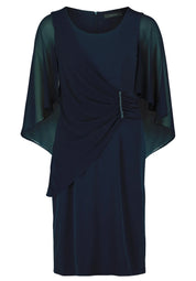Cocktailkleid Midi mit Volantärmeln