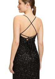 Abendkleid mit Pailletten