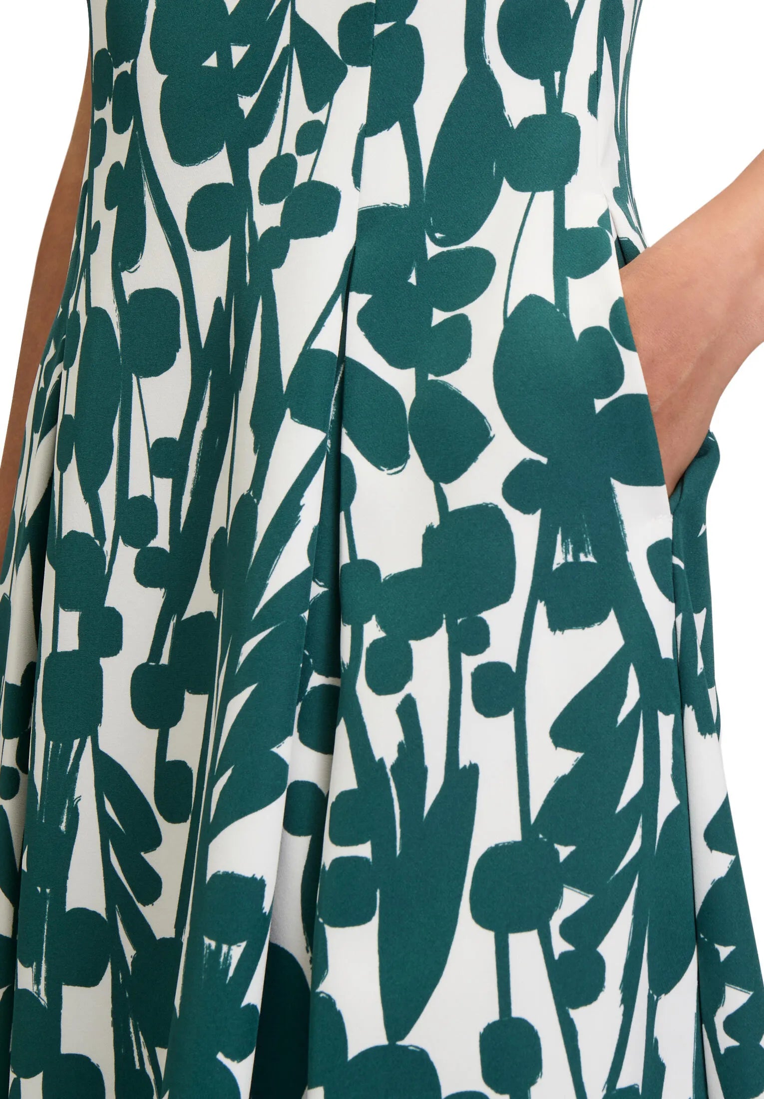 Cocktailkleid Midi gemustert
