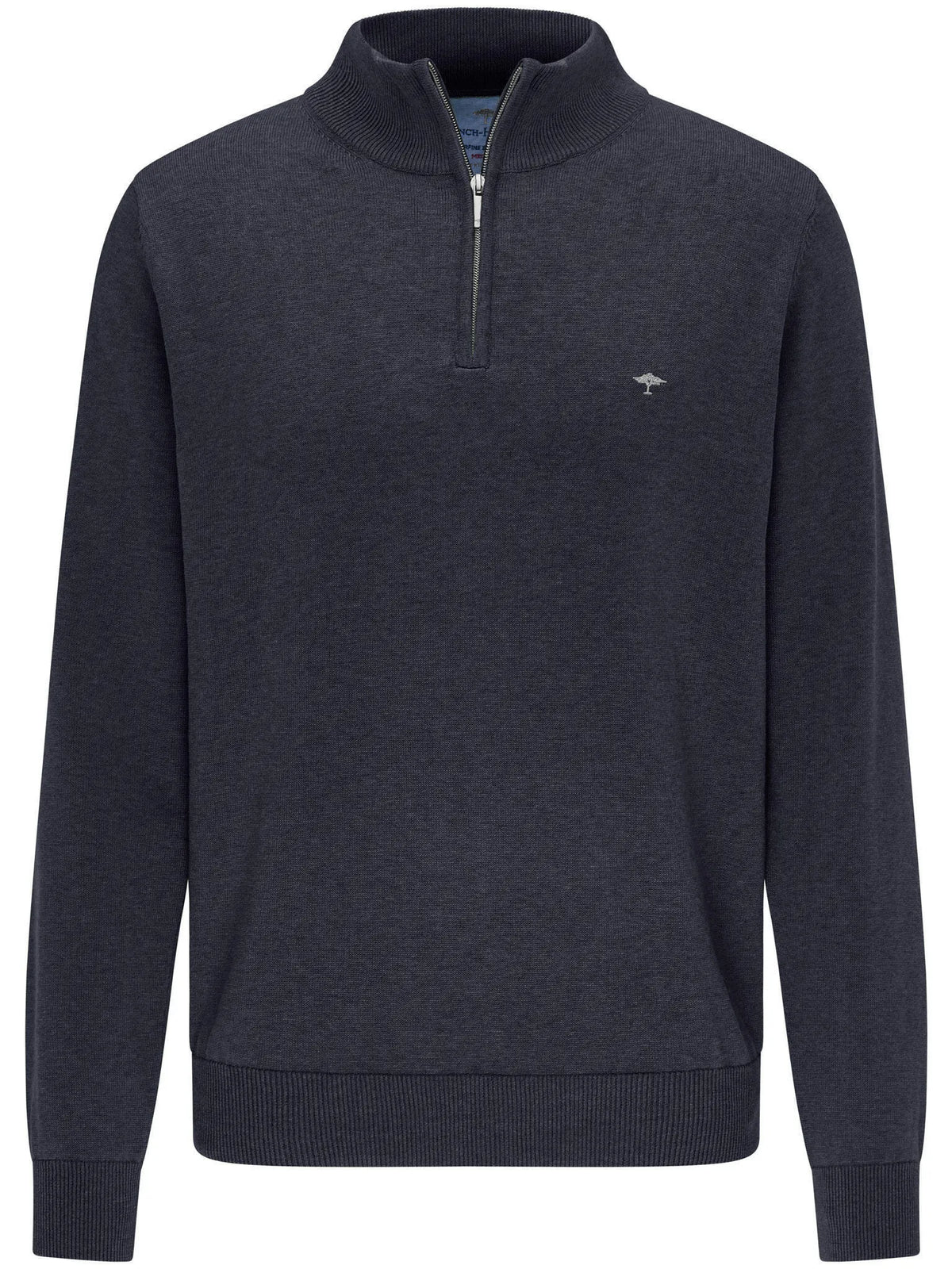 Pullover mit Zip Kragen