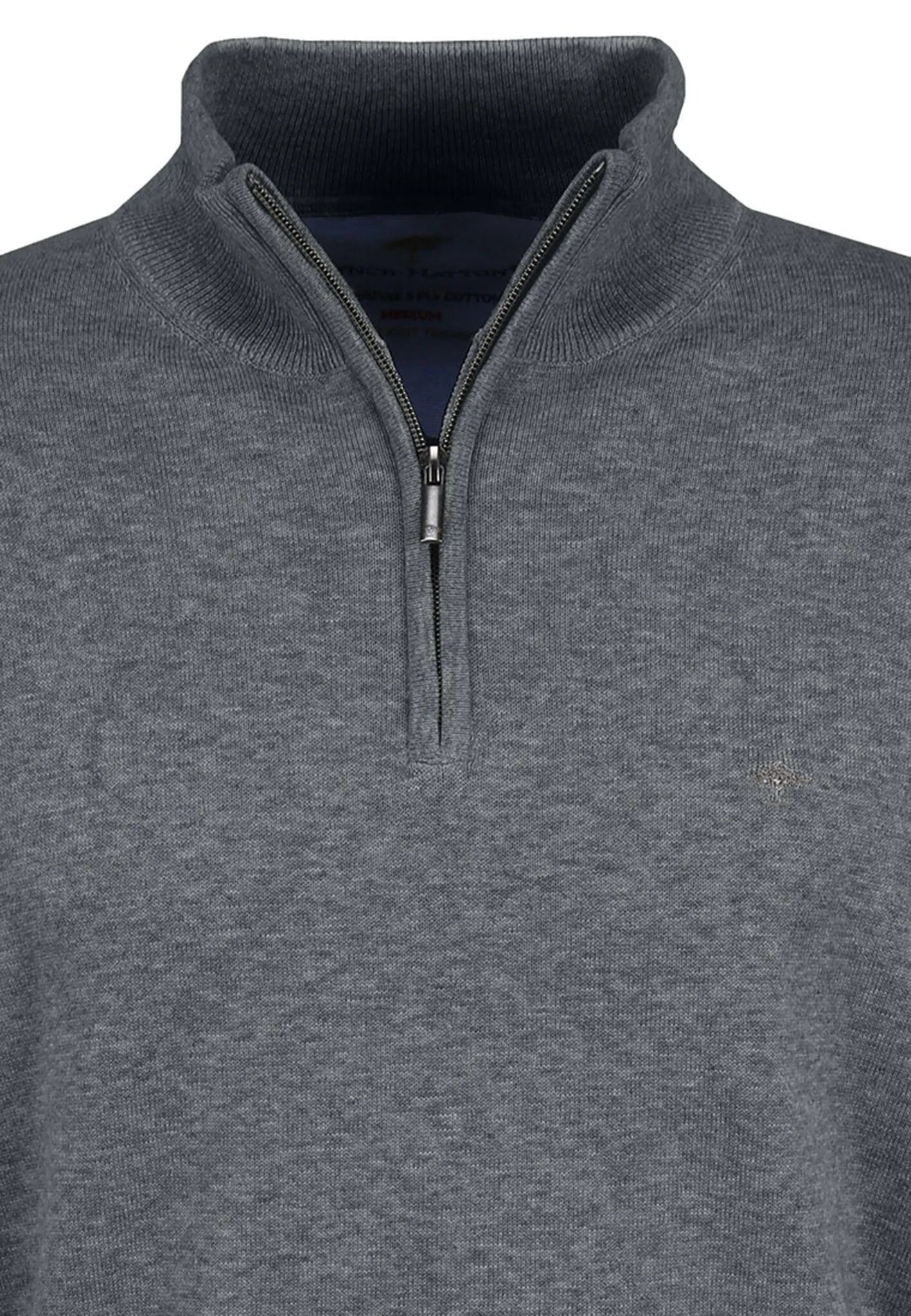 Pullover mit Zip Kragen
