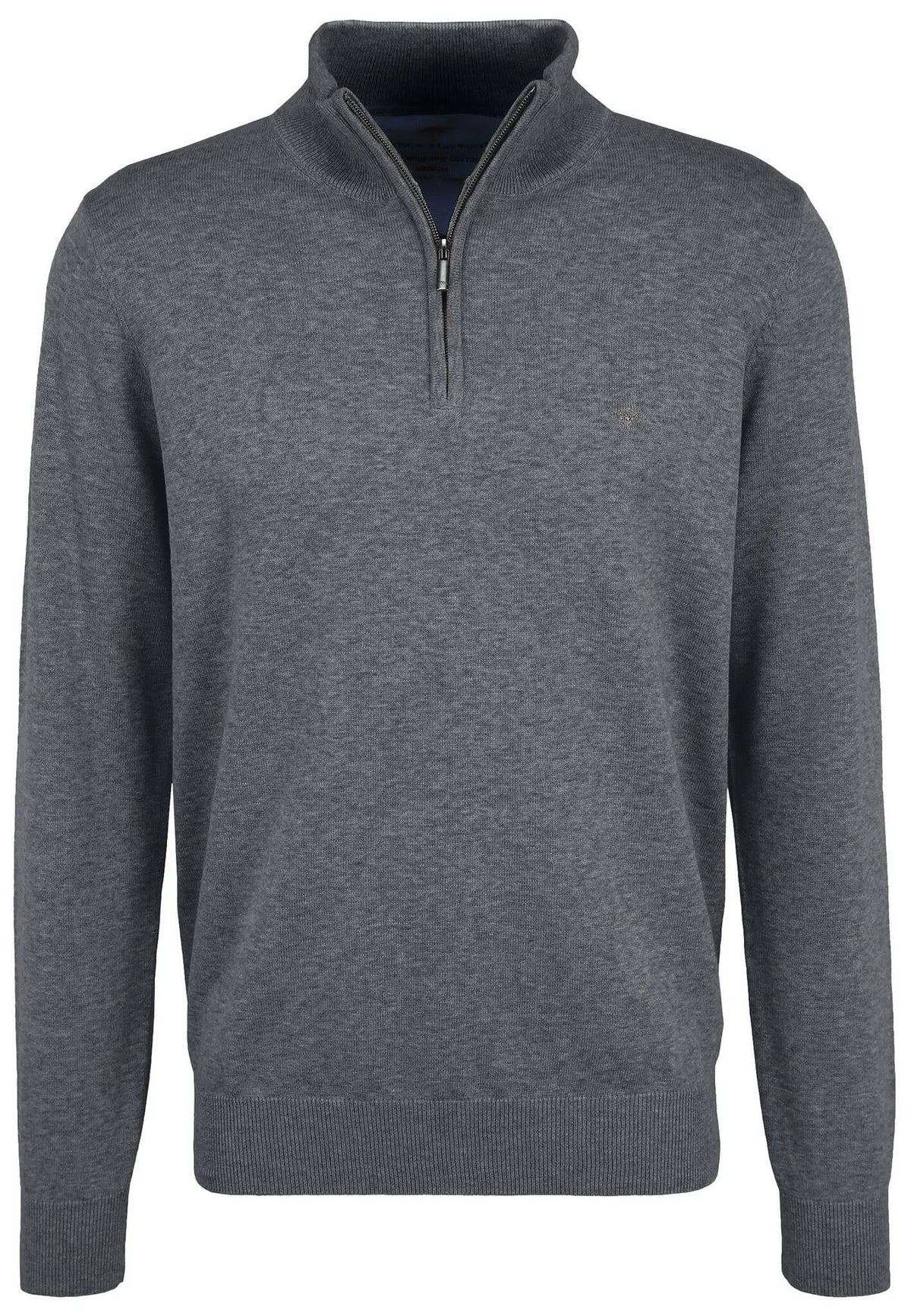 Pullover mit Zip Kragen