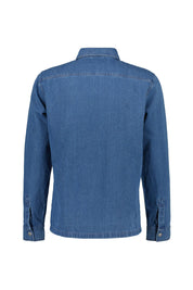 Jeans-Overshirt aus Baumwollmix
