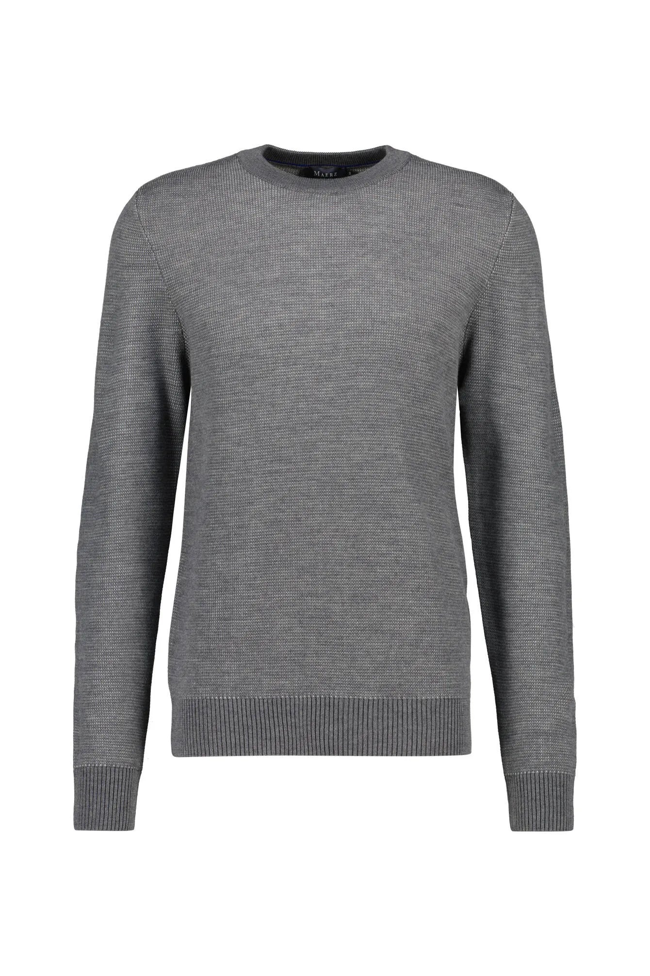 Strickpullover aus Wolle-Baumwolle-Mix