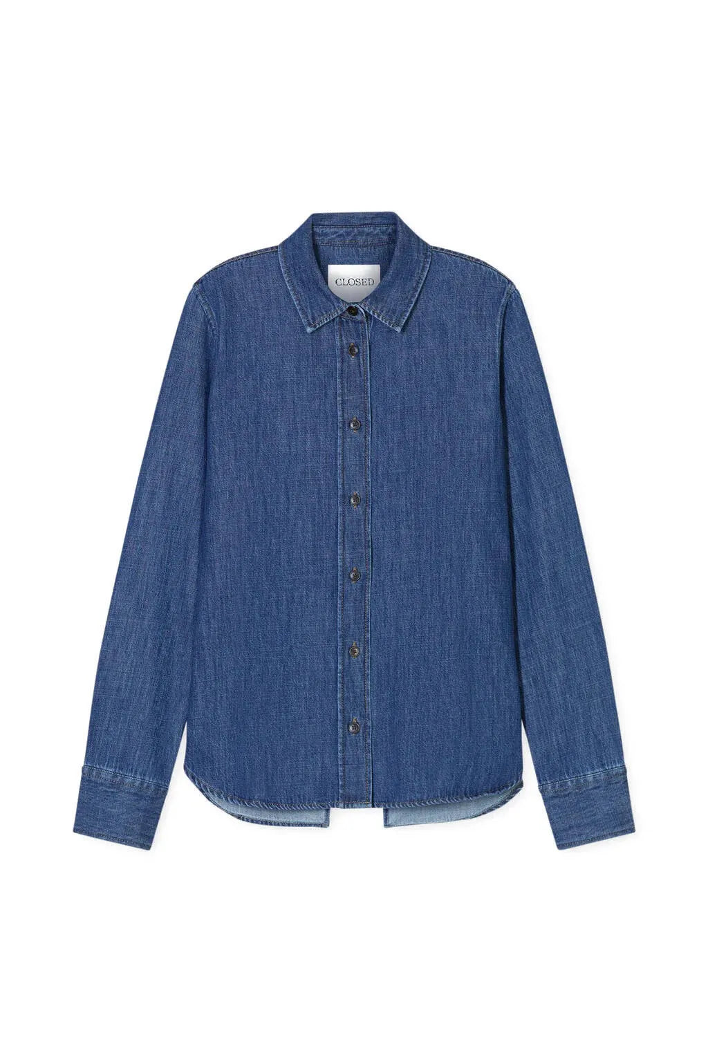 Jeansbluse aus Baumwolle