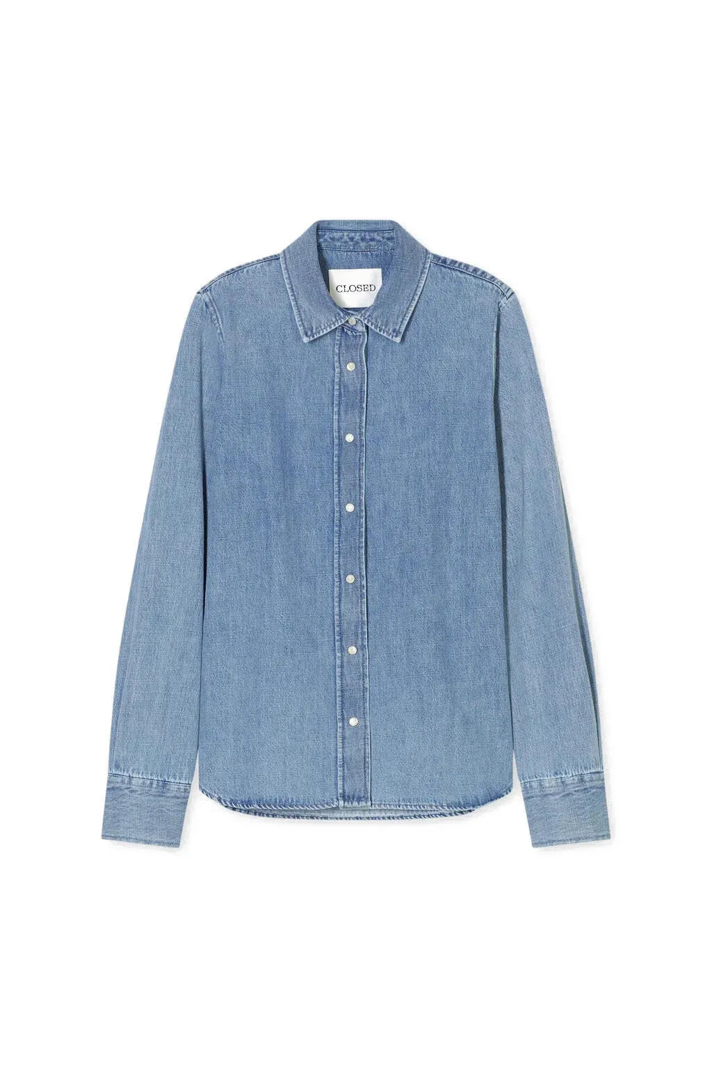Jeansbluse aus Baumwolle