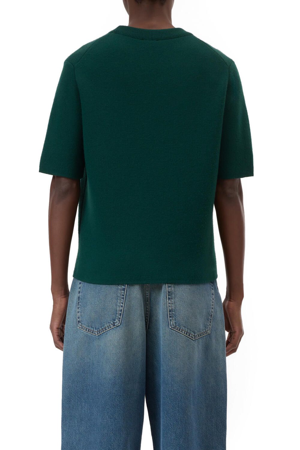 Strick-T-Shirt aus Wolle