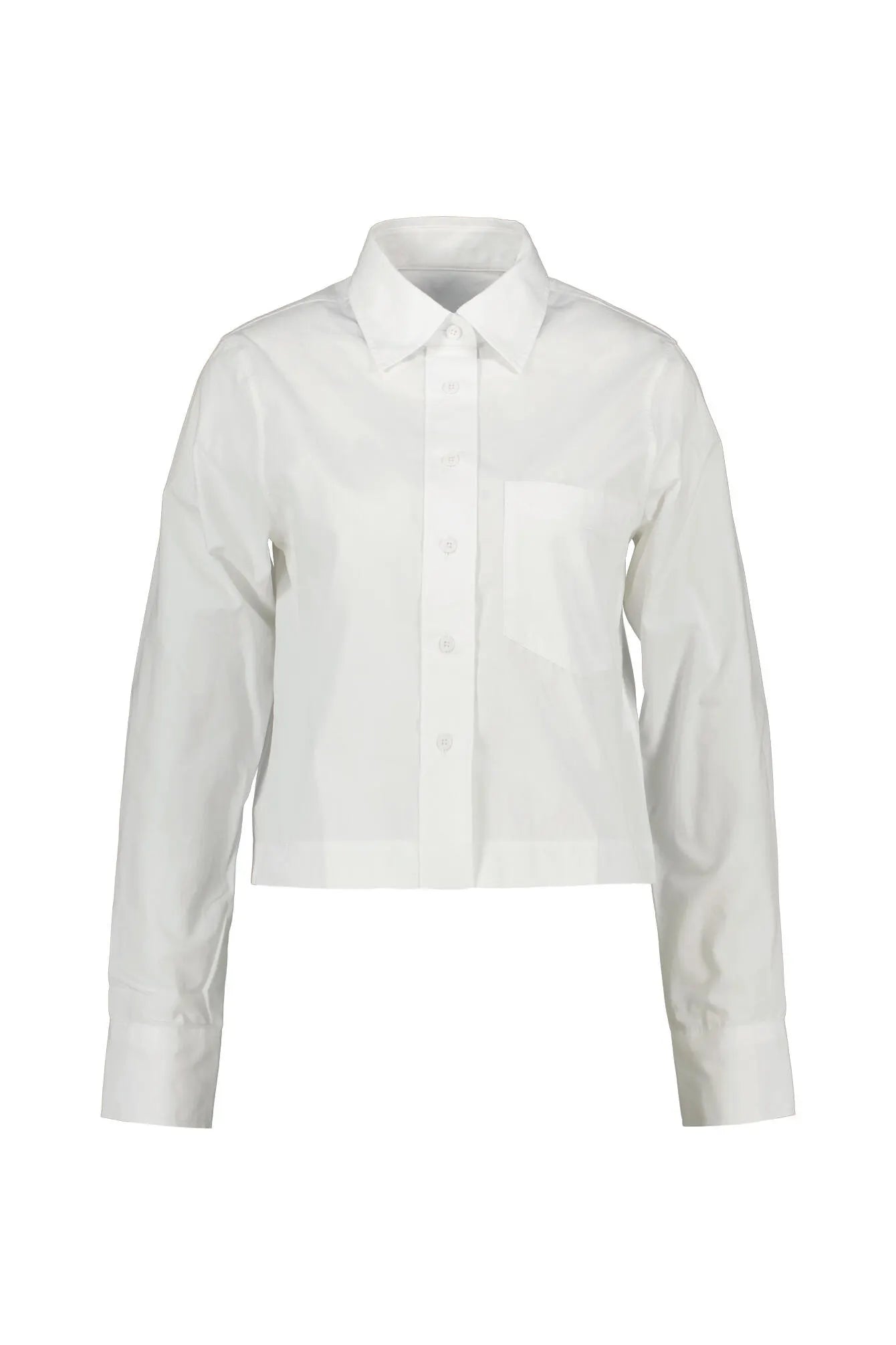 Bluse cropped aus Baumwolle