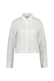 Bluse cropped aus Baumwolle