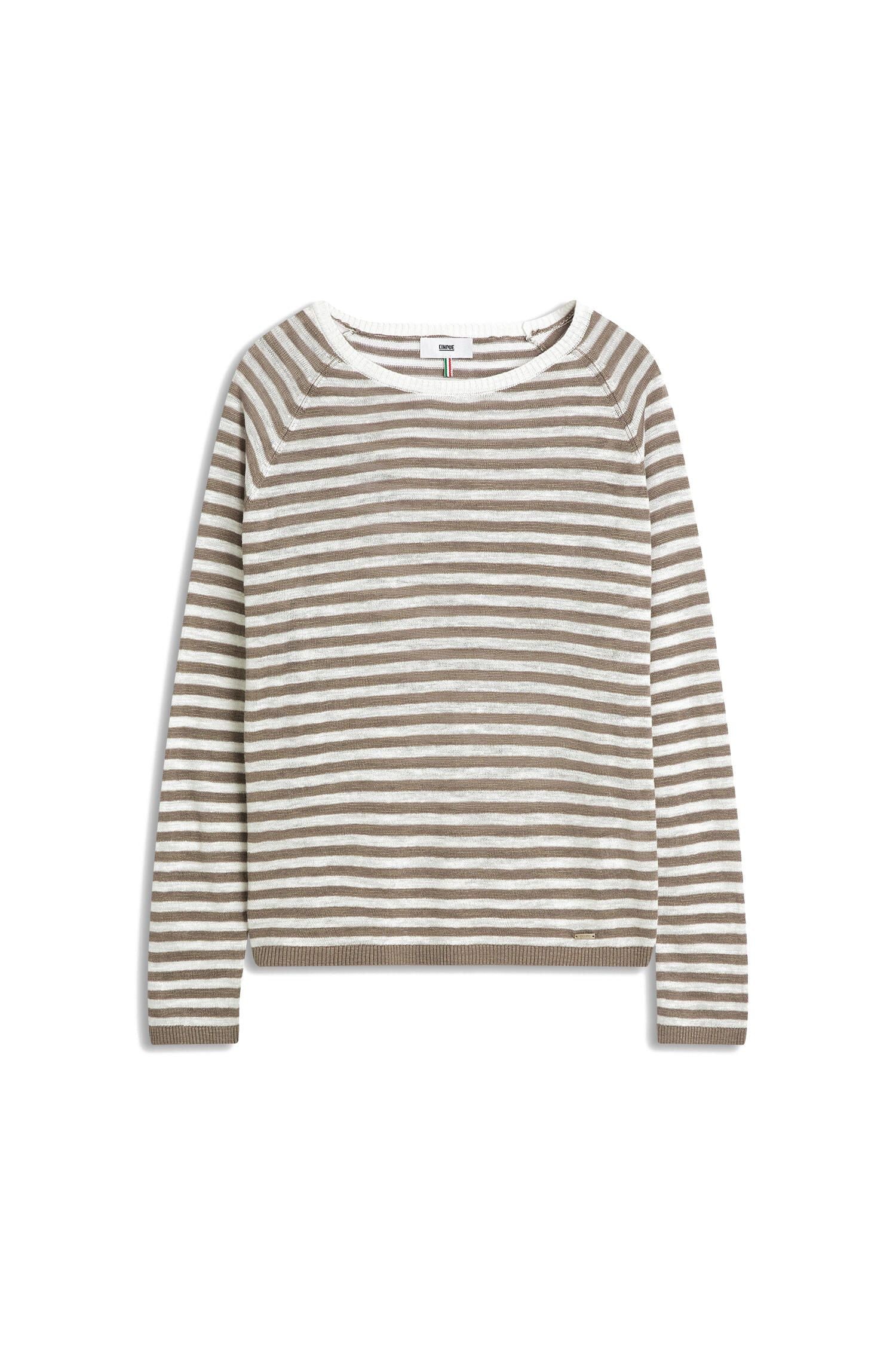 Strickpullover CILINDA aus Leinenmix
