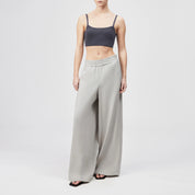 Hose Wide Leg in fließendem Twill