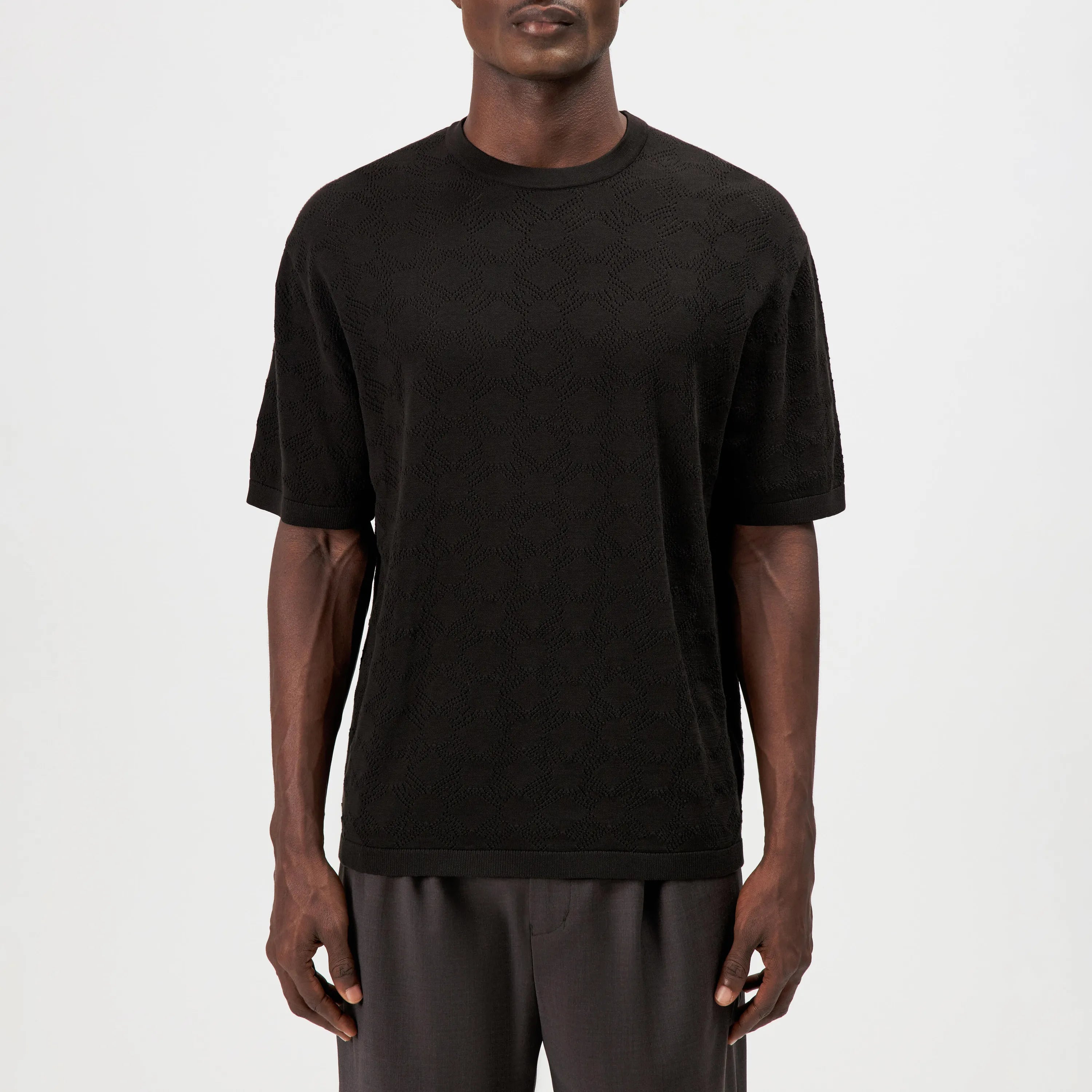 Strick-T-Shirt DERICO aus Baumwolle