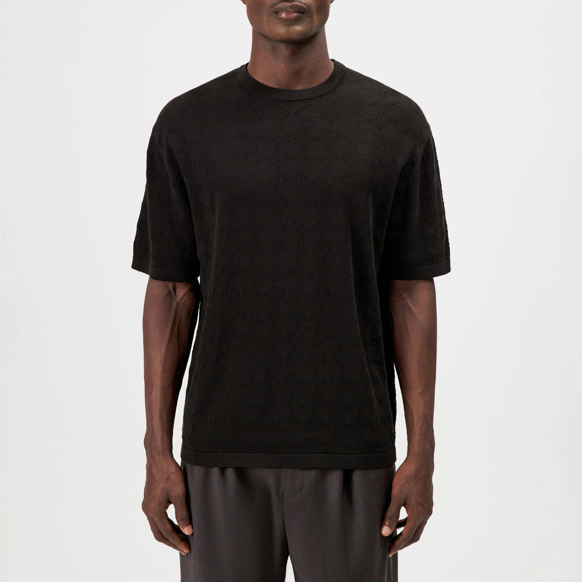 Strick-T-Shirt DERICO aus Baumwolle