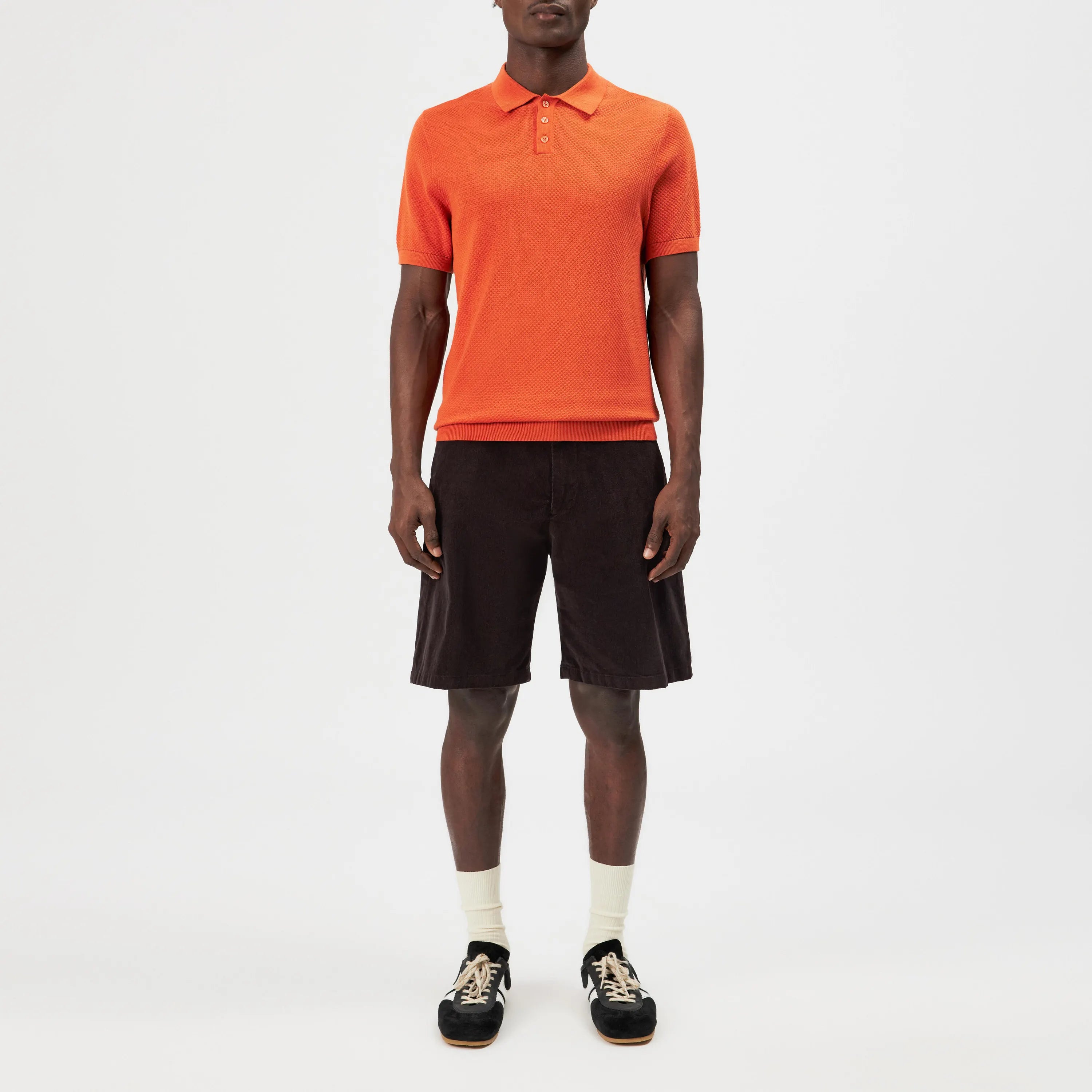 Poloshirt aus strukturiertem Strick