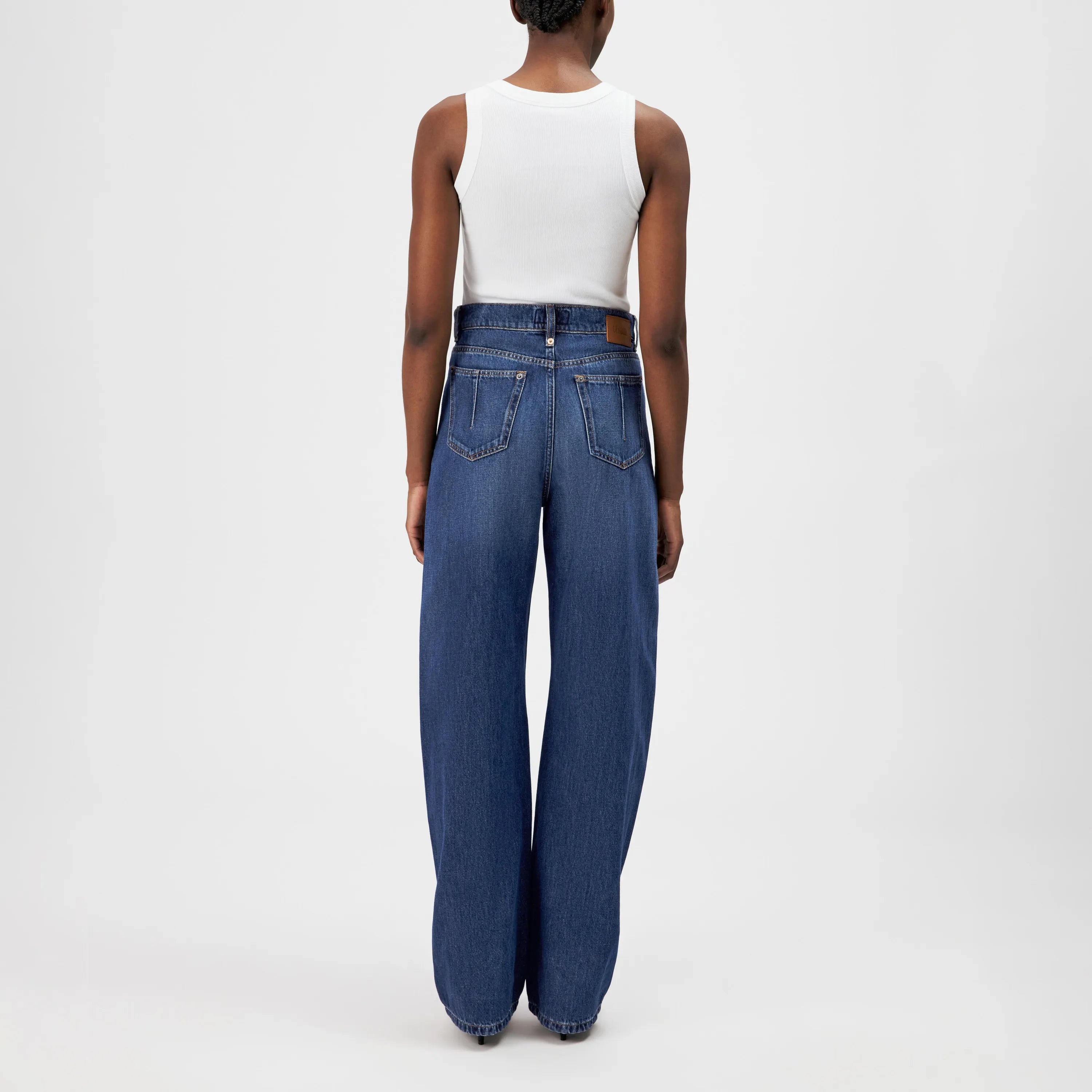 Jeans aus Baumwolle Wide Leg