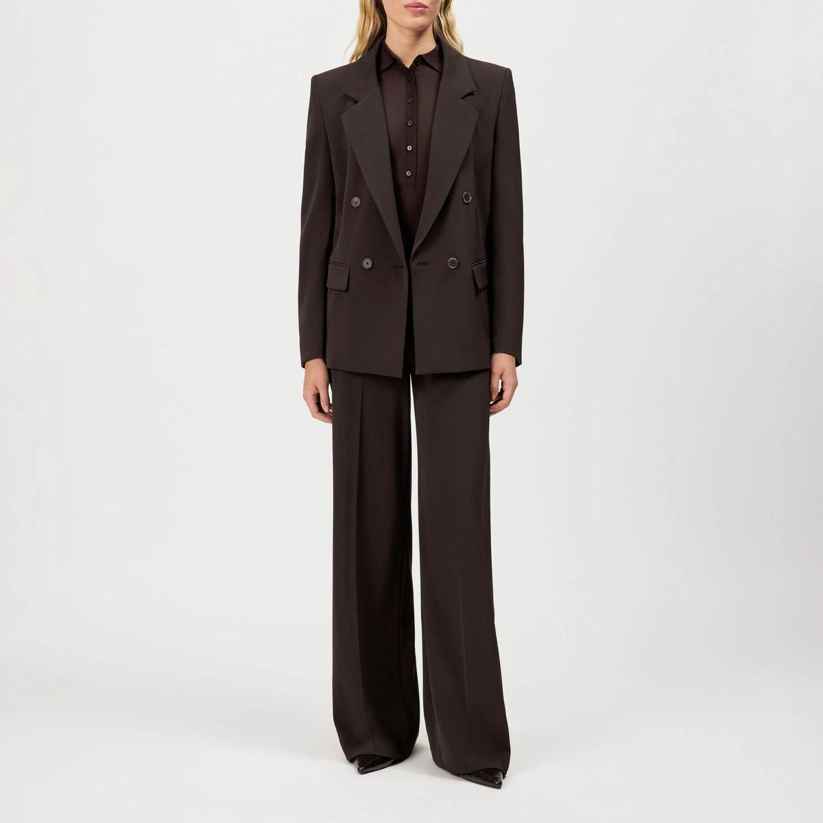 Marlenehose mit Bunfalten
