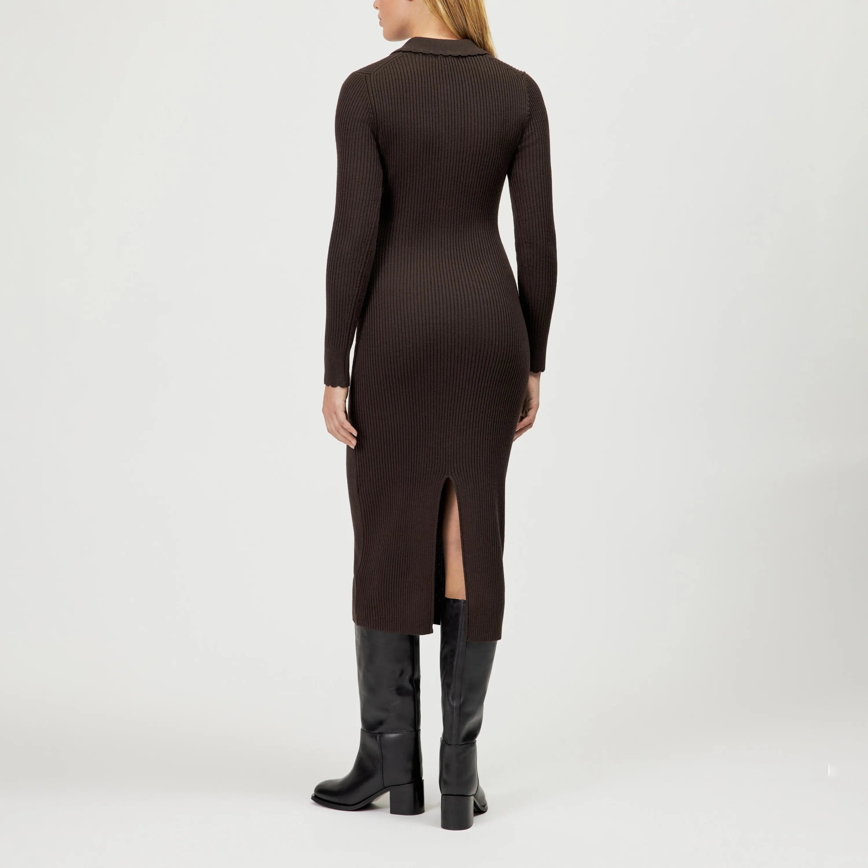 Strickkleid Midi Slim Fit