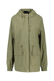 Windbreaker-Jacke mit Kapuze