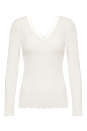 Langarmshirt aus Rippstrick