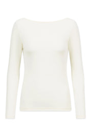 Langarmshirt aus Schurwoll-Seide-Mix