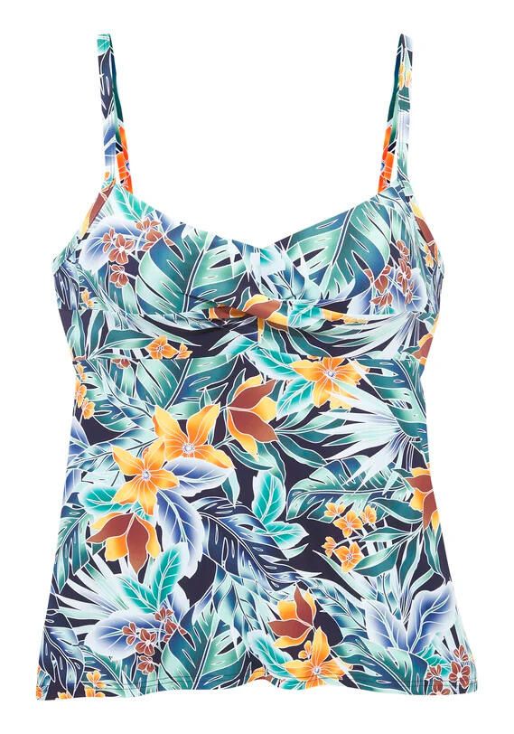 Bügel-Tankini-Top floral