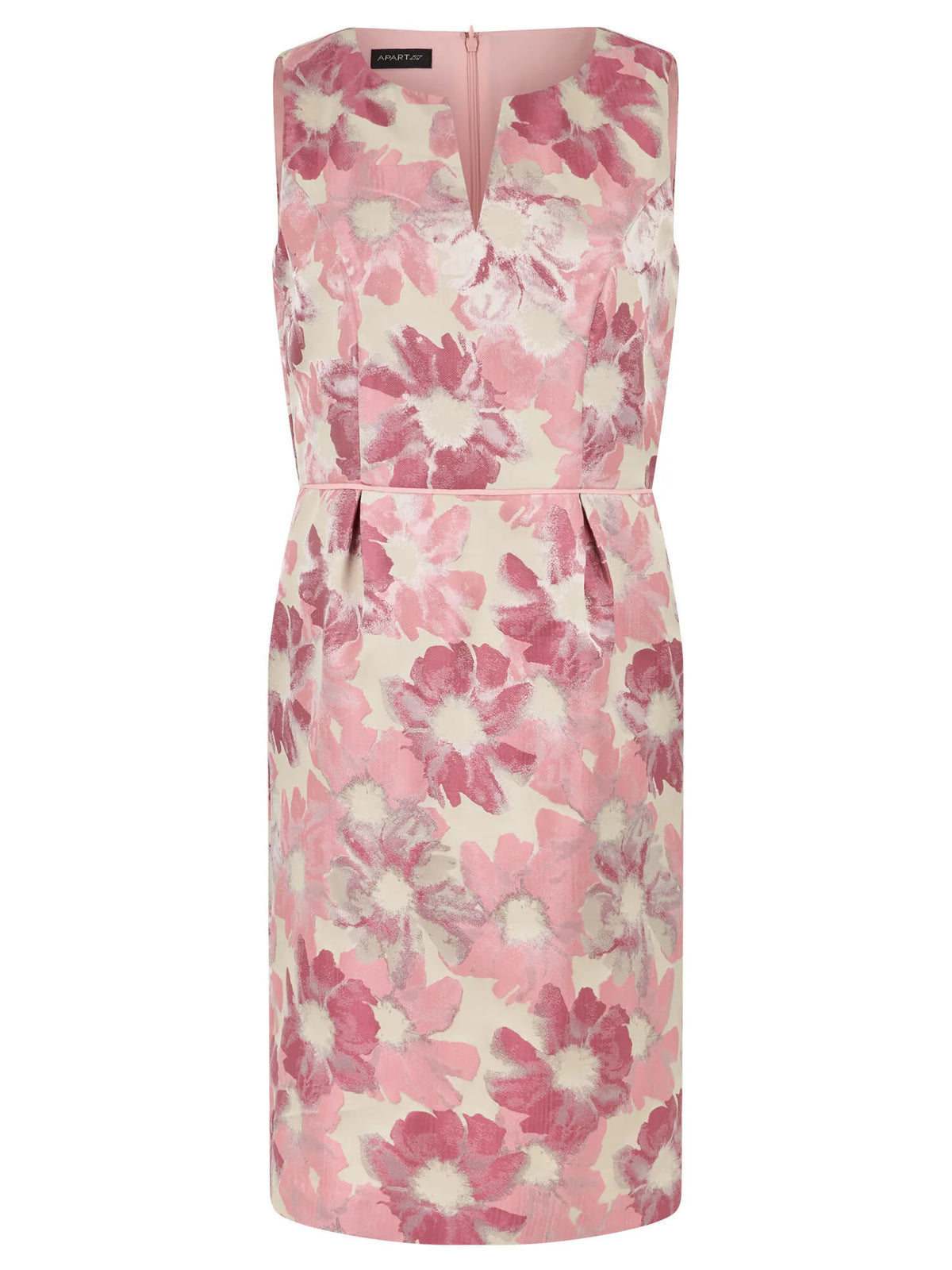 Etuikleid Mini mit floralem Jacquard