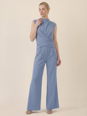 Jumpsuit Maxi mit Stehkragen