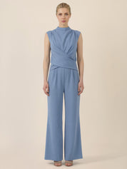 Jumpsuit Maxi mit Stehkragen