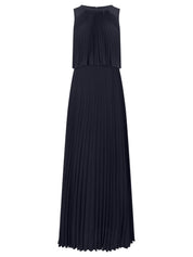 Plisseekleid Maxi aus Chiffon