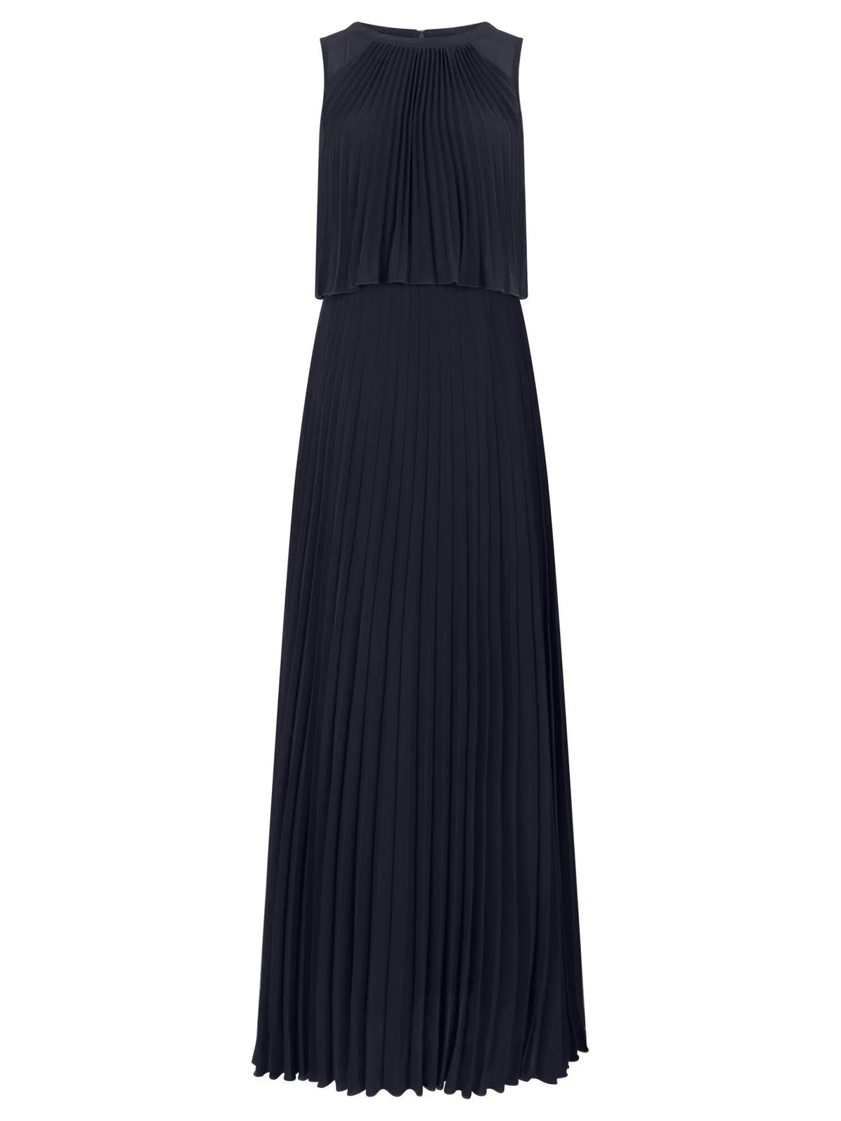 Plisseekleid Maxi aus Chiffon