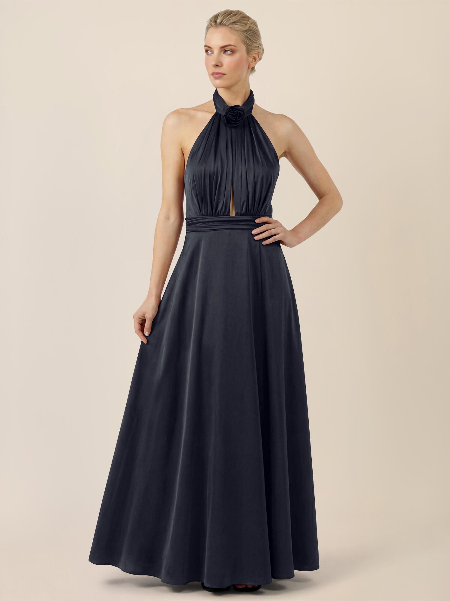 Neckholderkleid Maxi