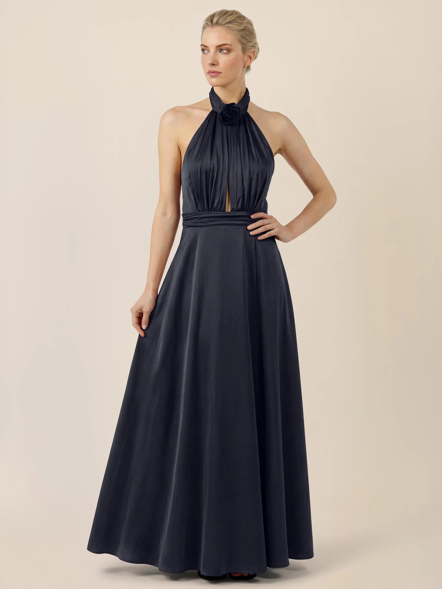 Neckholderkleid Maxi
