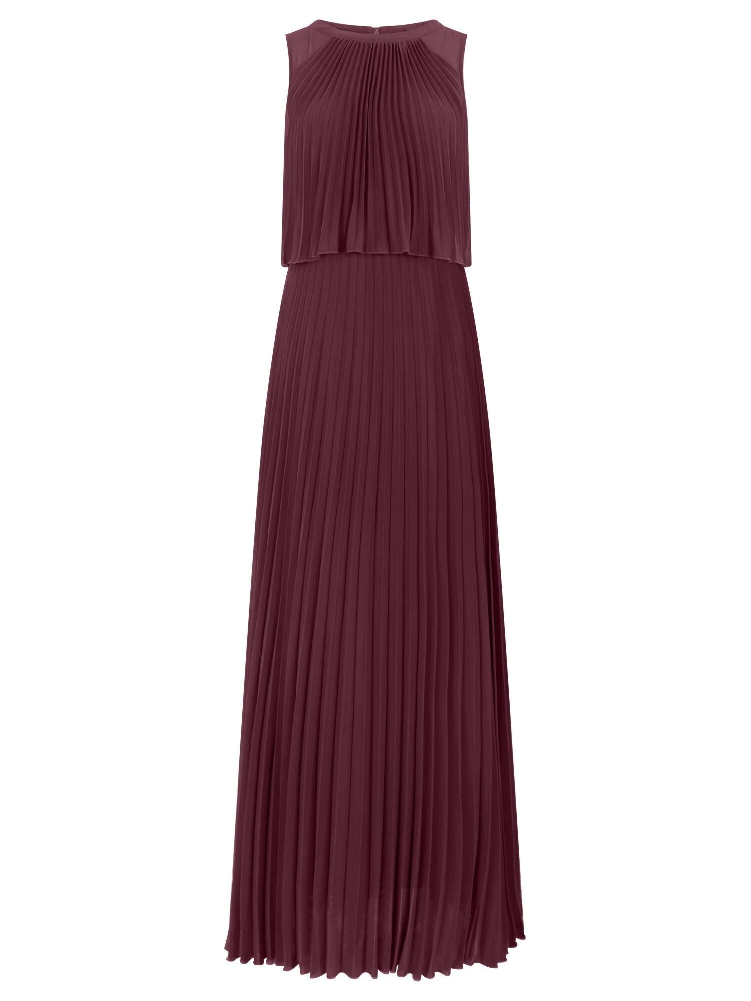 Plisseekleid Maxi aus Chiffon