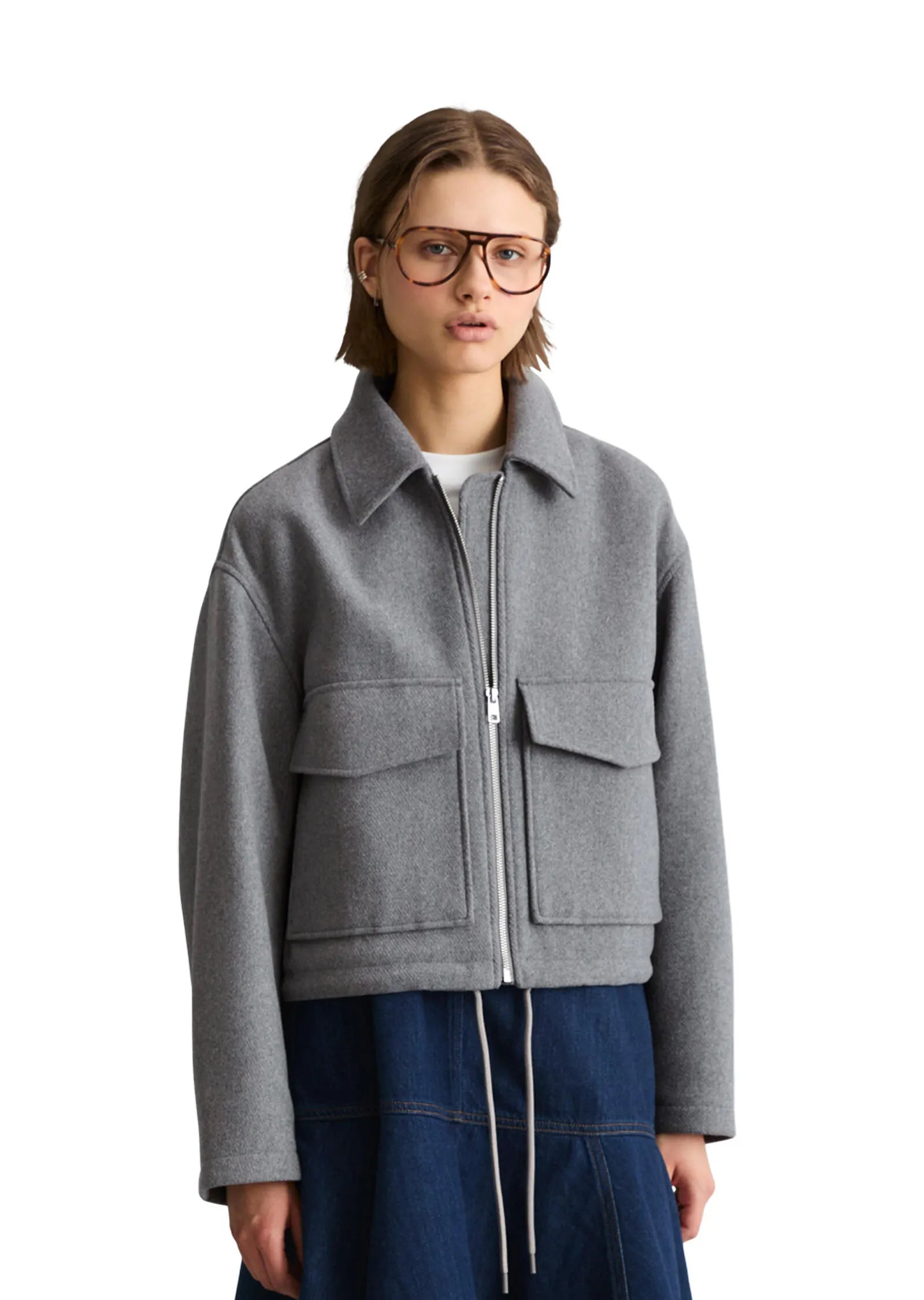 Übergangsjacke aus Wollmix
